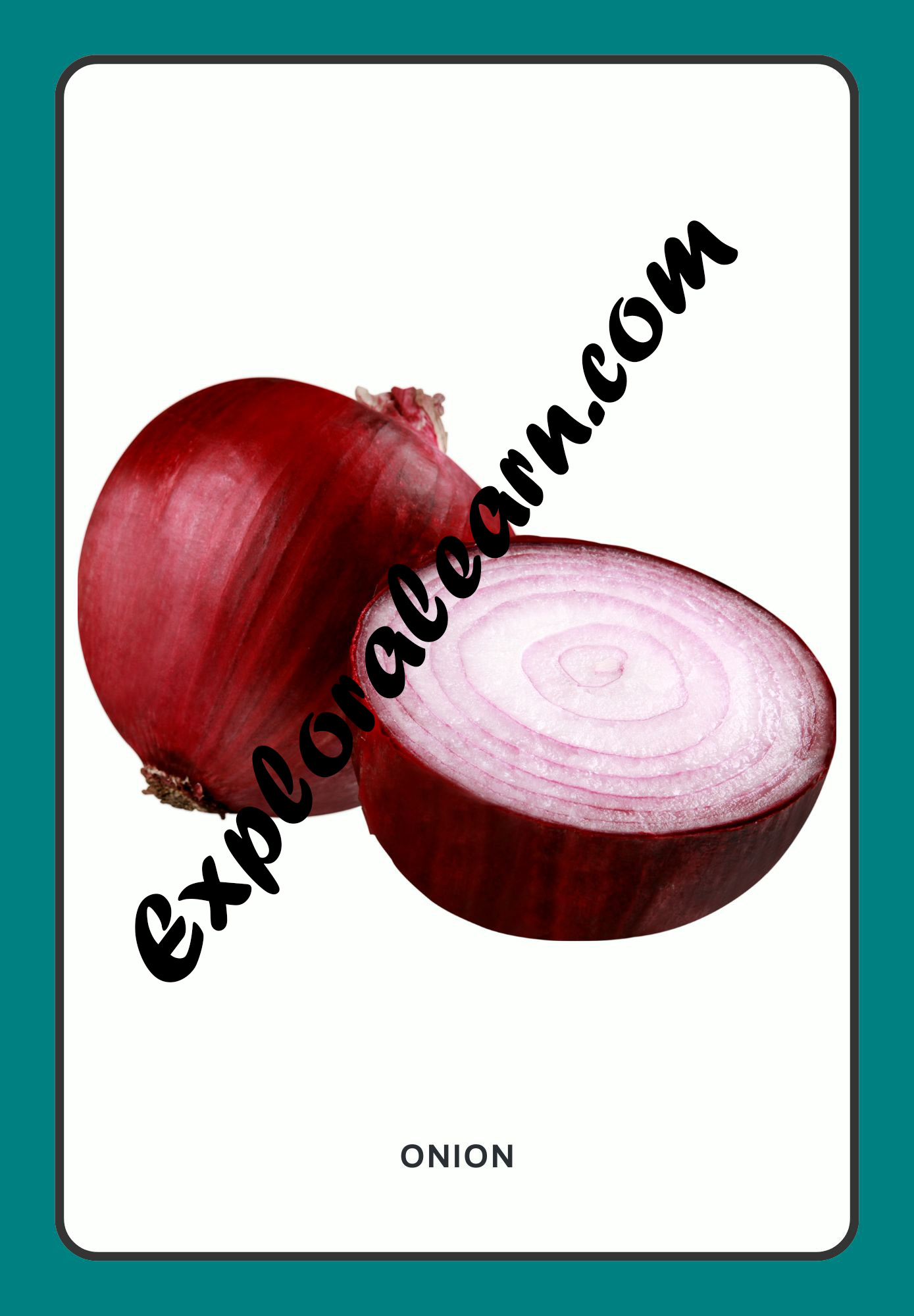 Vegetables Flashcard 1