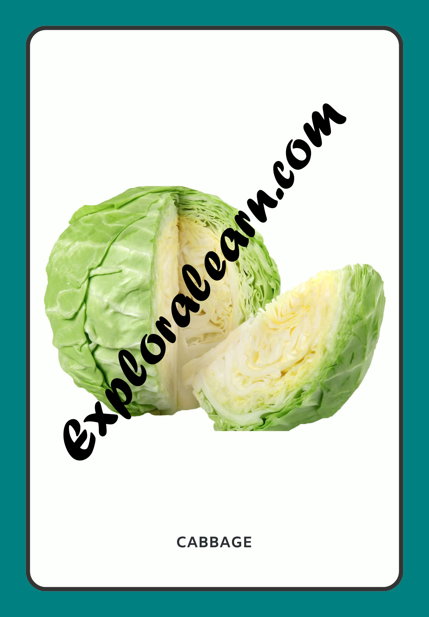 Vegetables Flashcard 3