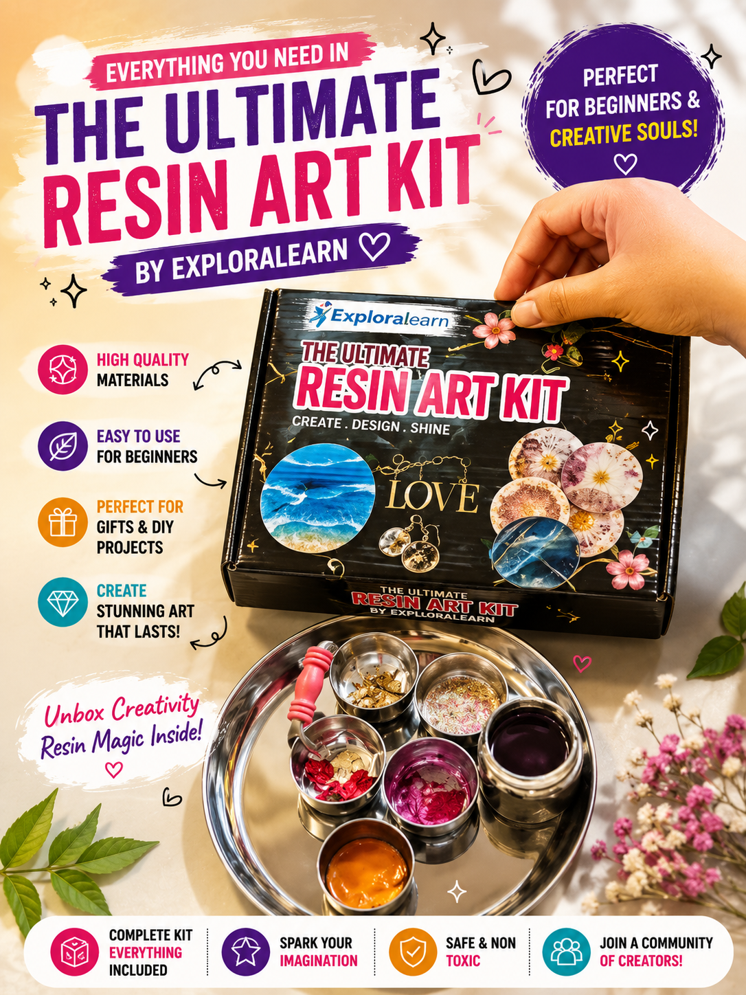 Customer resin art reel