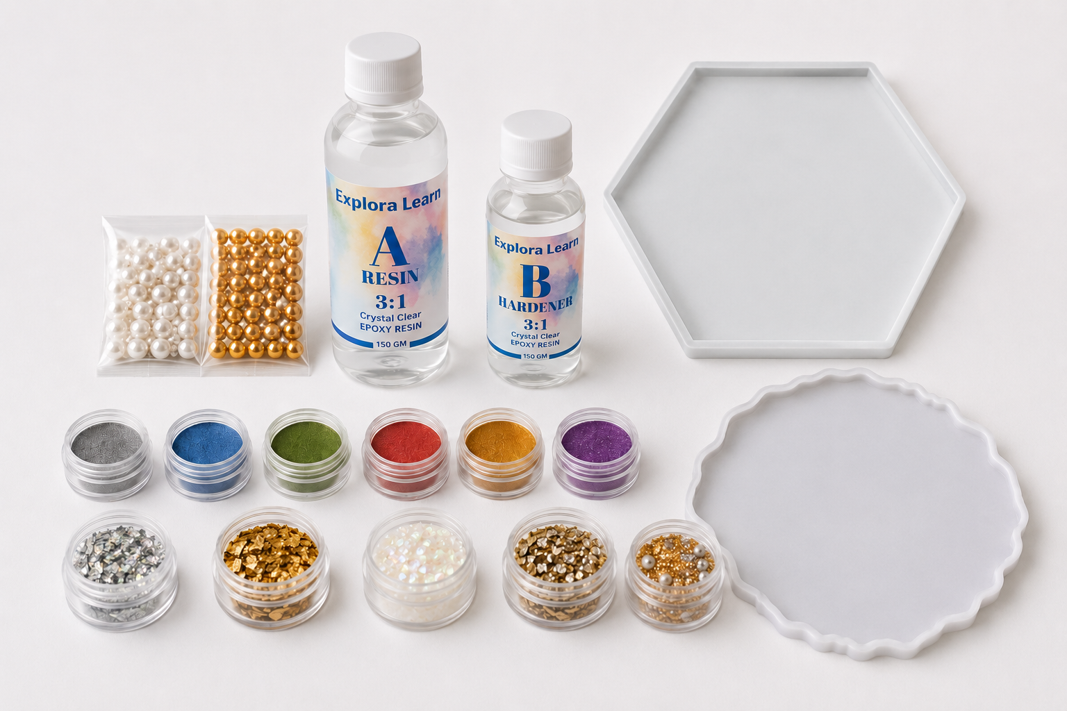 Materials needed to make resin coasters at home India