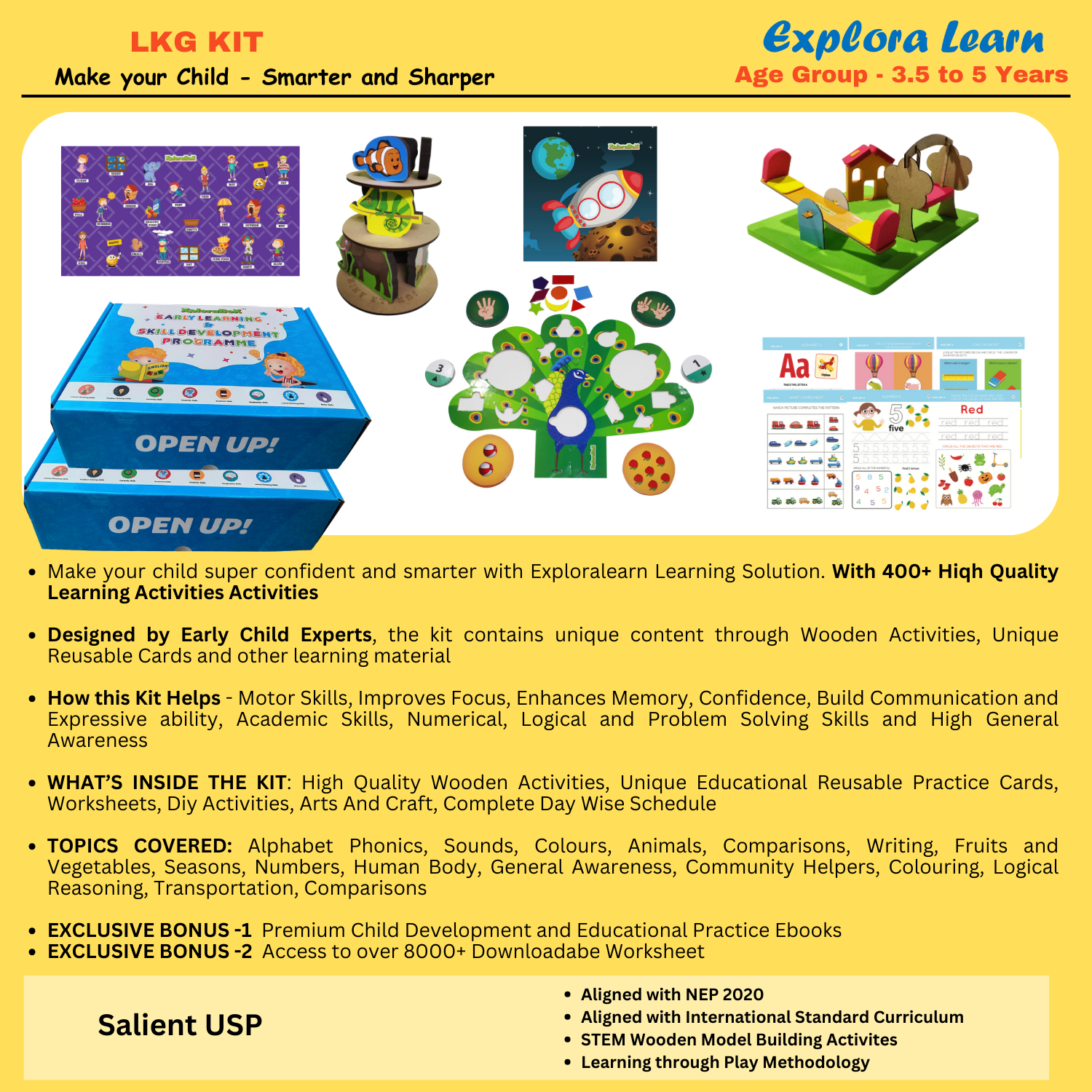 lkg educational activities