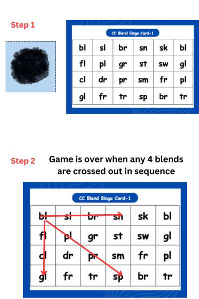 Blend Bingo Step 1