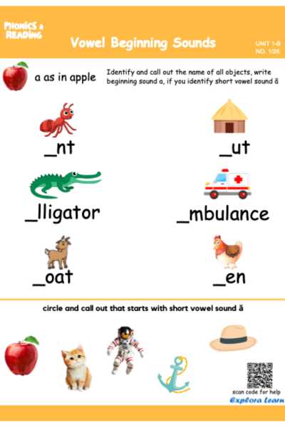 Beginning Sound Worksheets