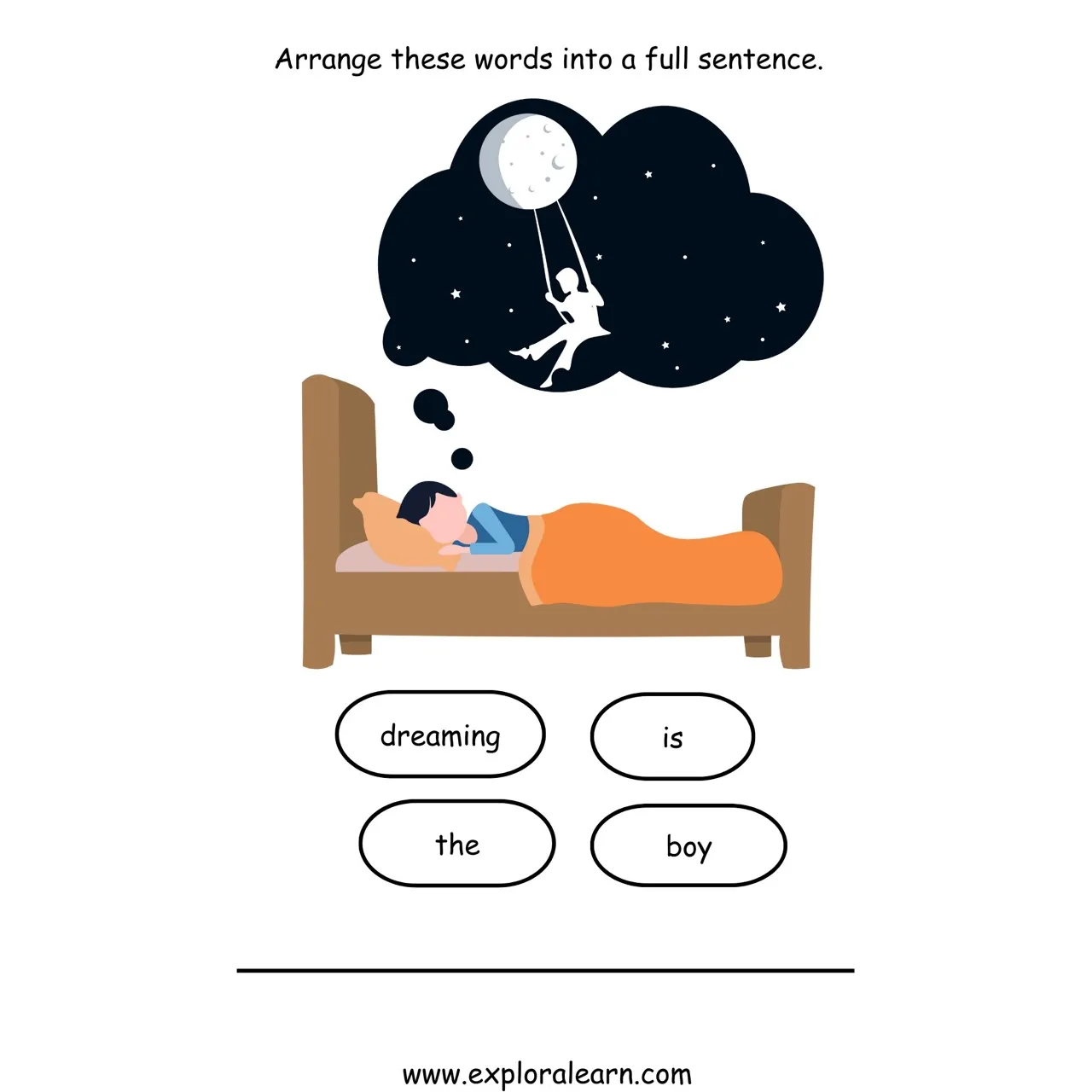 free-exploralearn-worksheets-reading-workheets-arrange-words