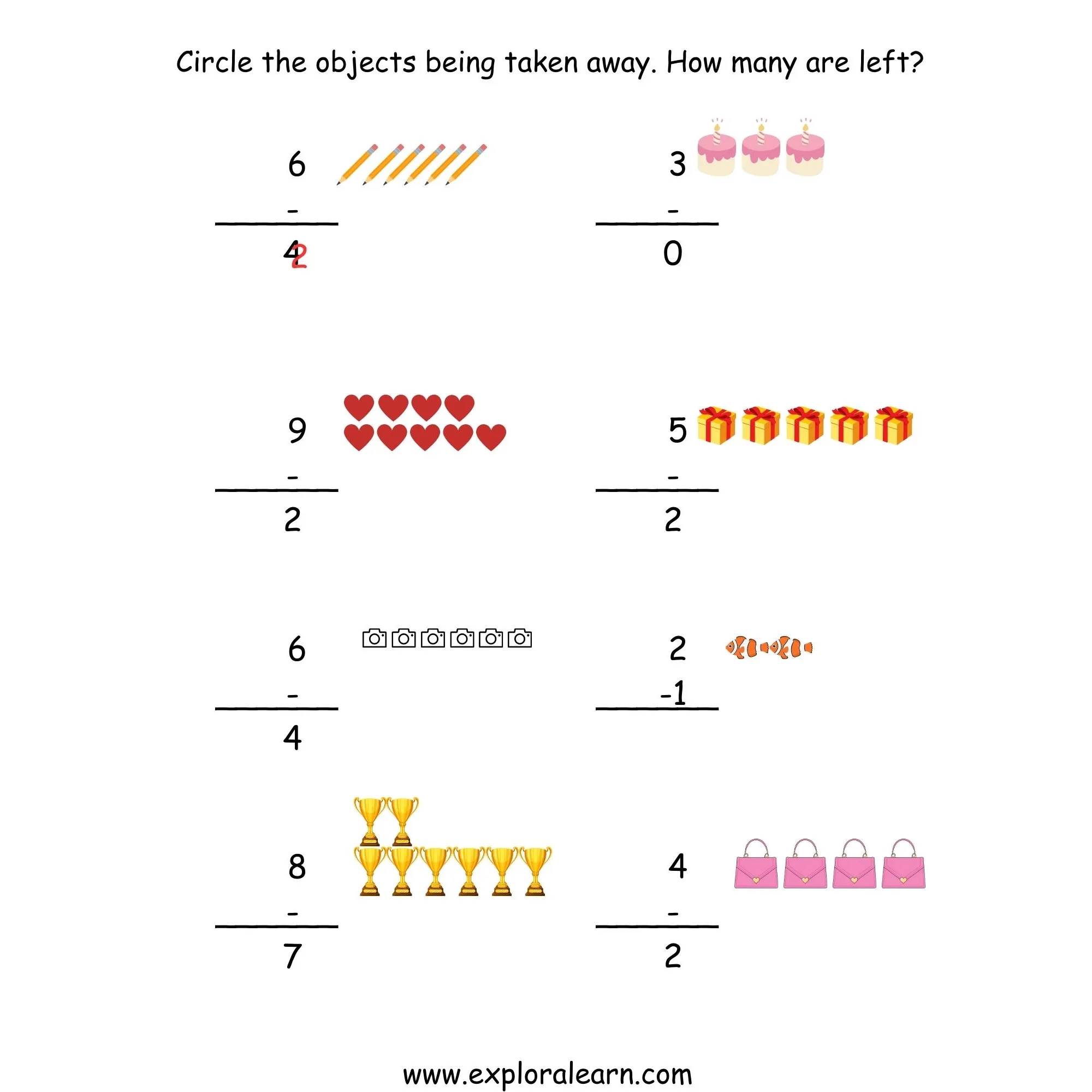 Count On To Subtract Worksheet Free Printable Number Countin