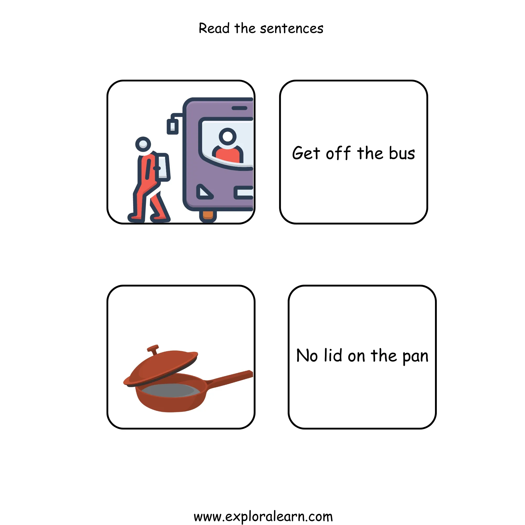 Free Exploralearn Worksheets, Reading Workheets,Simple Reading