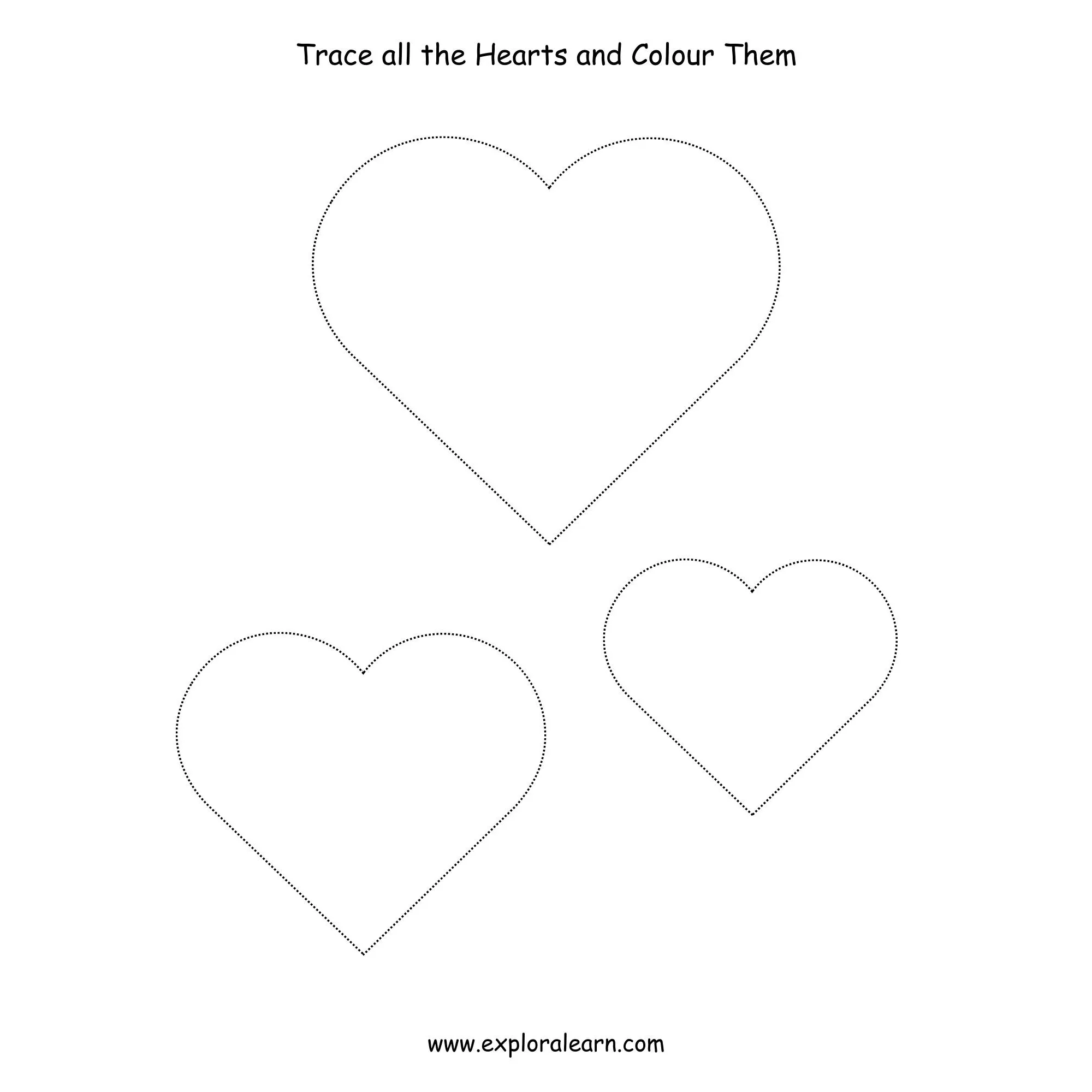 Free Exploralearn Worksheets, Shapes and Colours worksheet