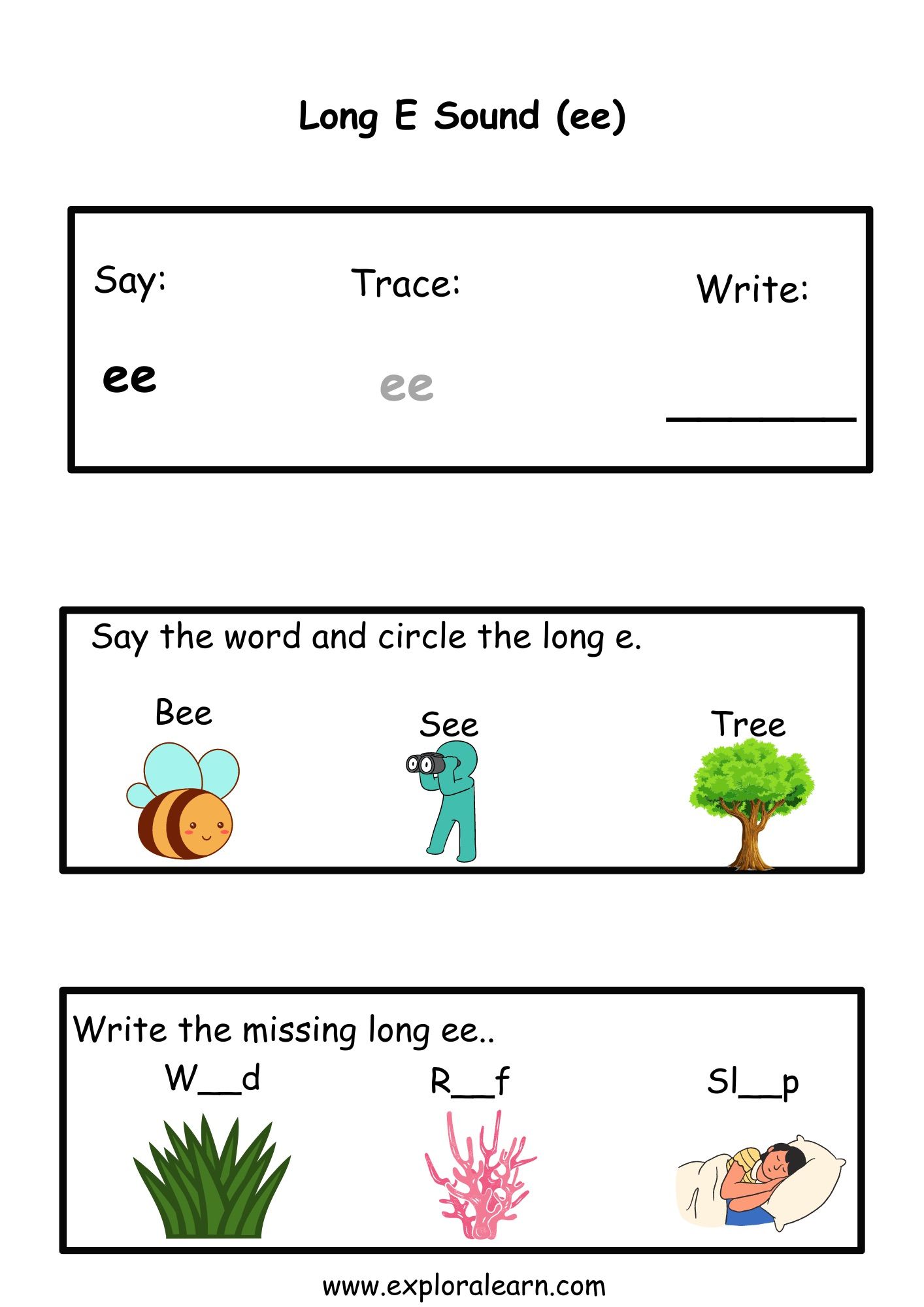 Long Vowel e Sound