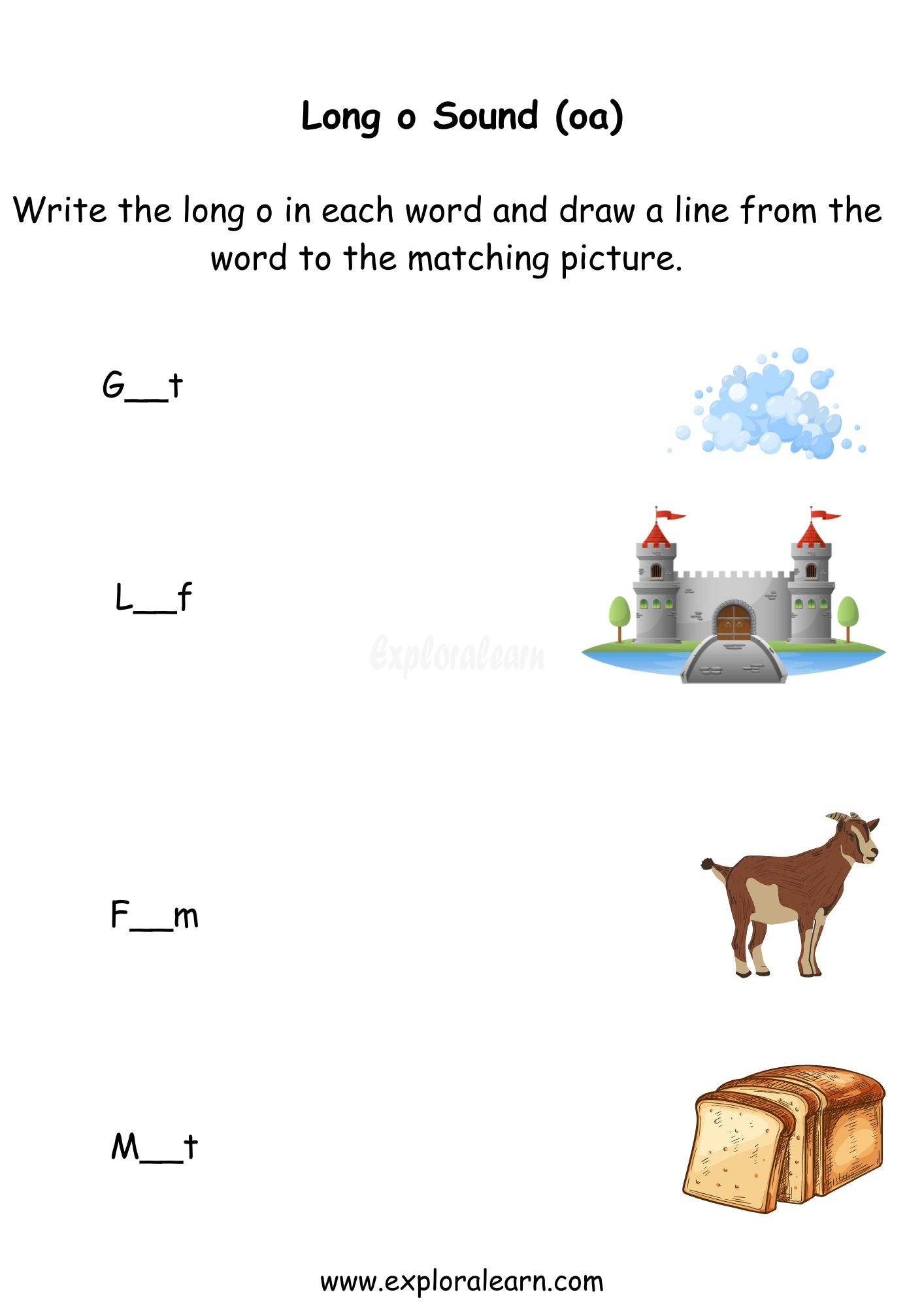 Long vowel o sound