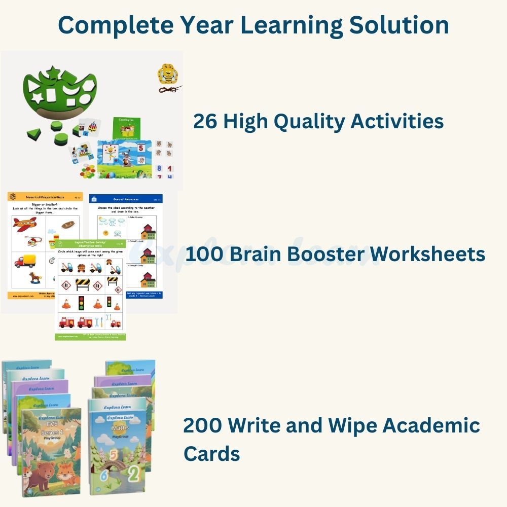 Playschool Complete Learning Kit for 2 to 3.5 Year kids - Annual