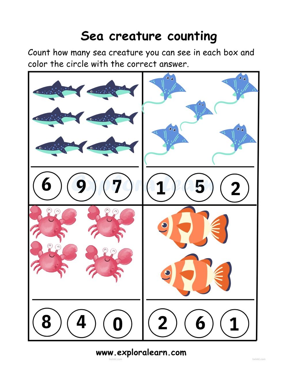 6 Year Old Math Worksheets