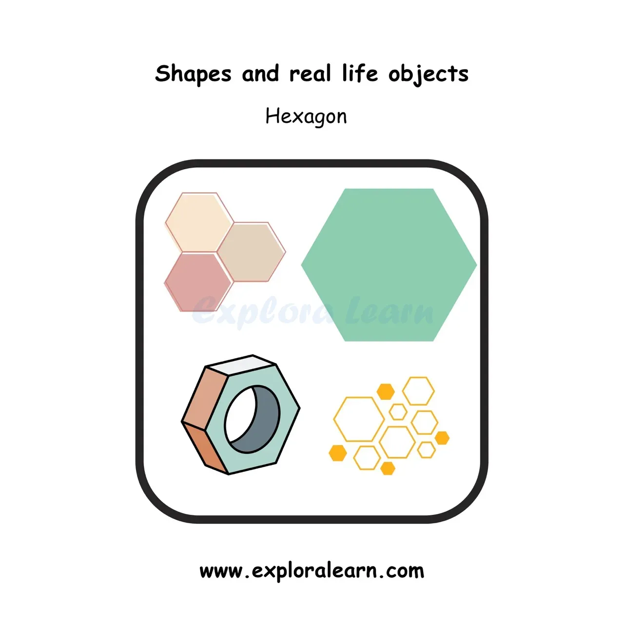 Free Exploralearn Worksheets, Shapes and Colours worksheet
