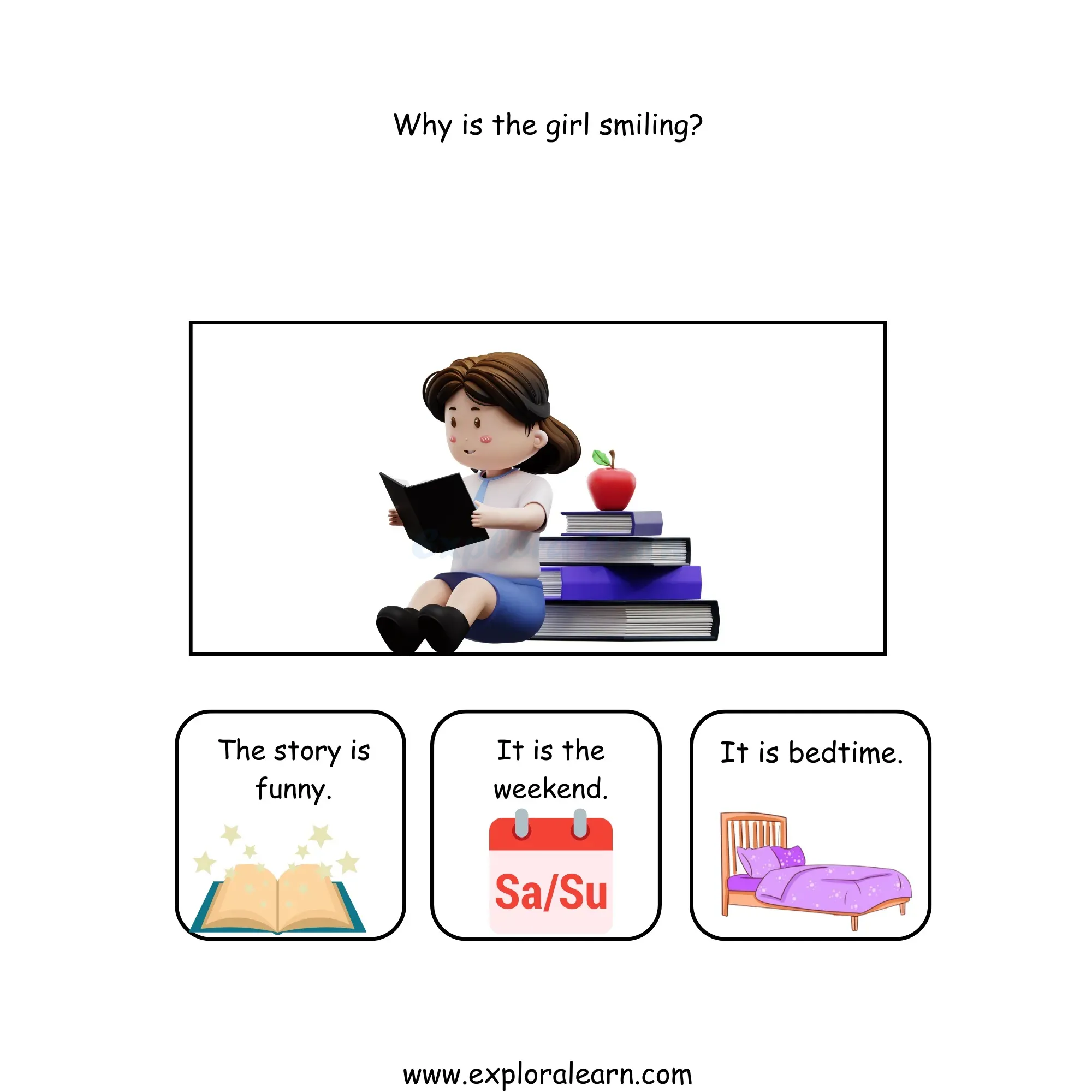 Free Exploralearn Worksheets, Reading Workheets,Picture Comprehension
