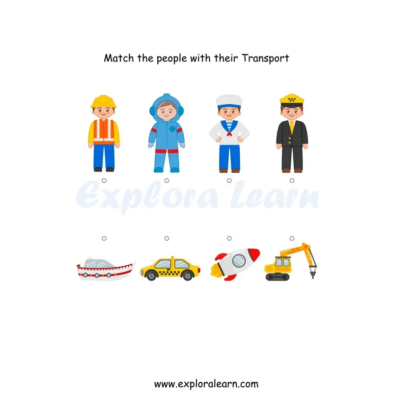 Free Exploralearn Worksheets, Community Helper Worksheets,Community ...