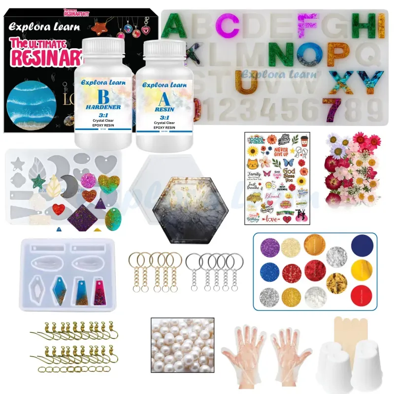 Exploralearn 95 Pcs Ultimate Resin Art Kit - Best for Beginners India